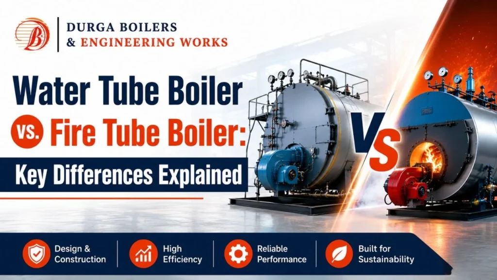 Read more about the article Water Tube Boiler vs. Fire Tube Boiler: Key Differences Explained